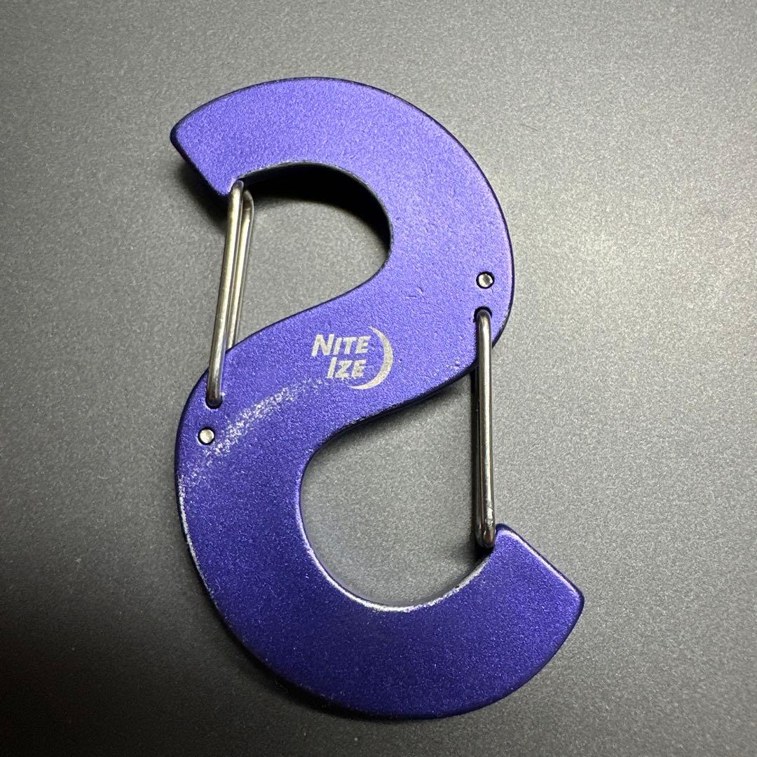 supreme シュプリーム Sロゴ キーホルダー カラビナ パープル