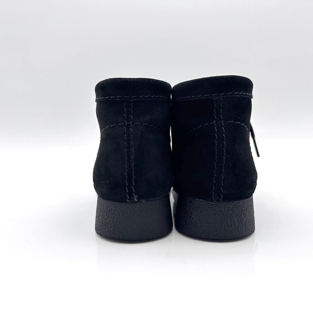 【美品】クラークス ワラビー ブーツ ブラック スエード デザート 23.5