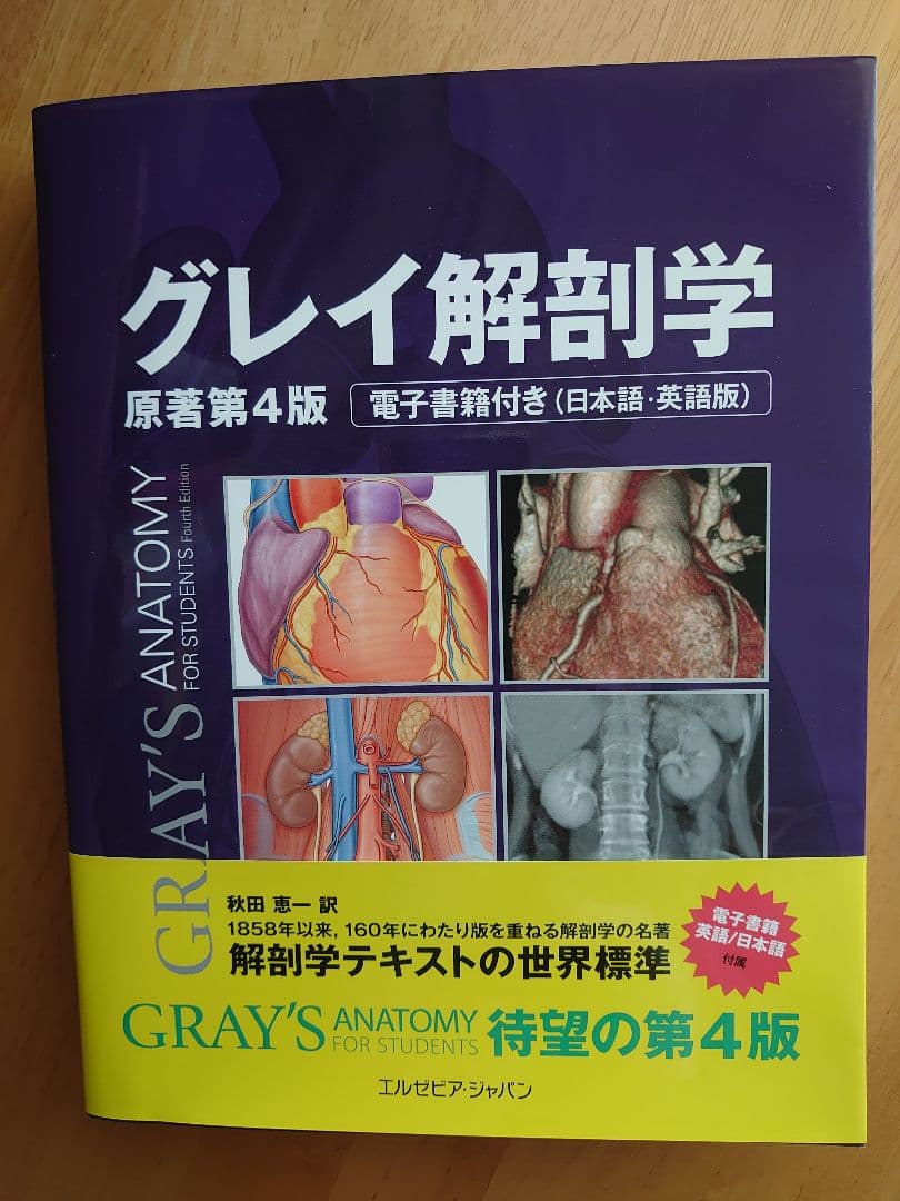 グレイ解剖学 原著第4版 日本語・英語版