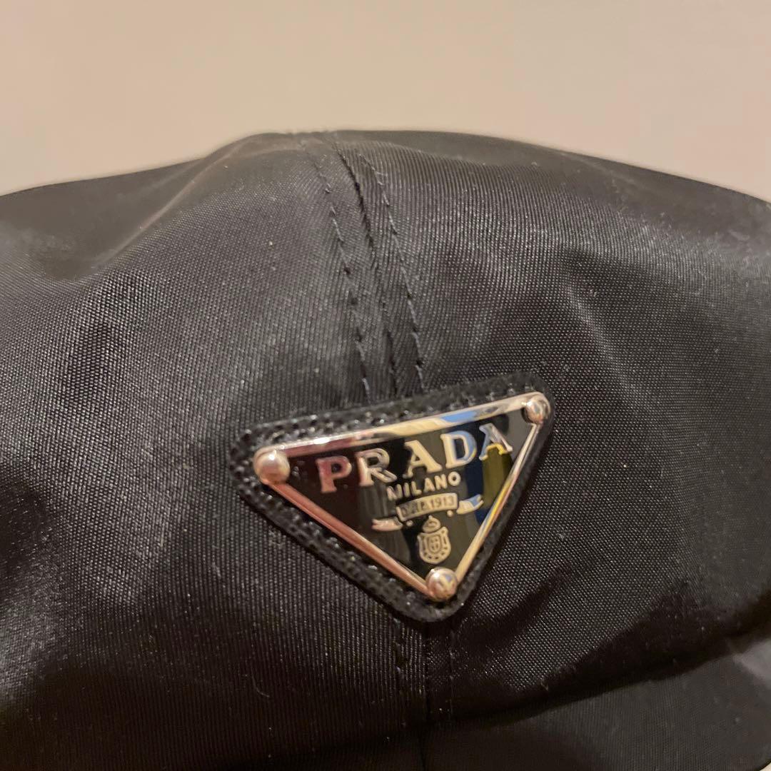 美品 ♡ PRADA 黒 キャスケット 防止 正規品 人気モデル
