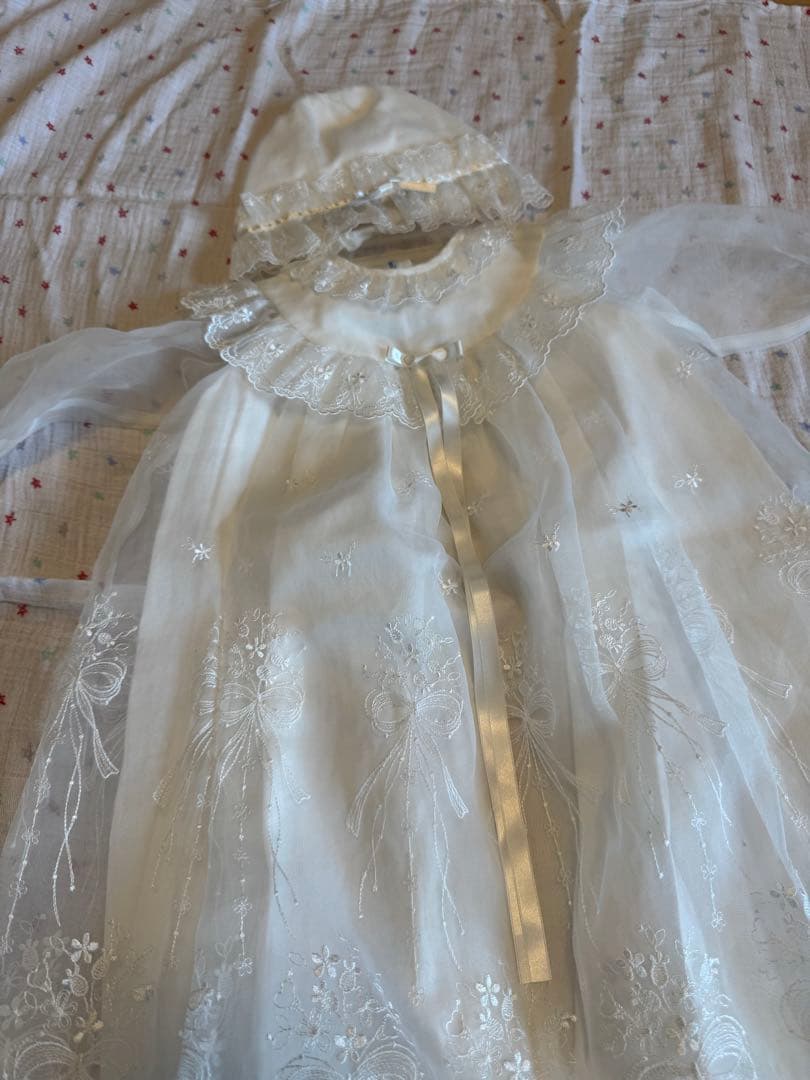 familiar ベビードレス 帽子付き