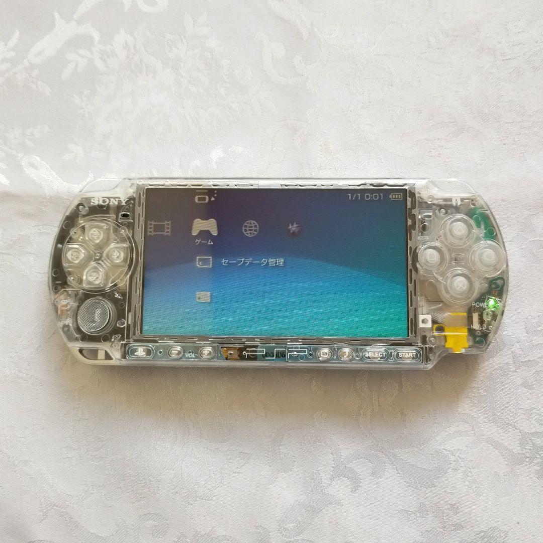 【猫谷園@ฅ^•ω•^ฅ】PSP 3000 すぐ遊べるセット(スケルトン)