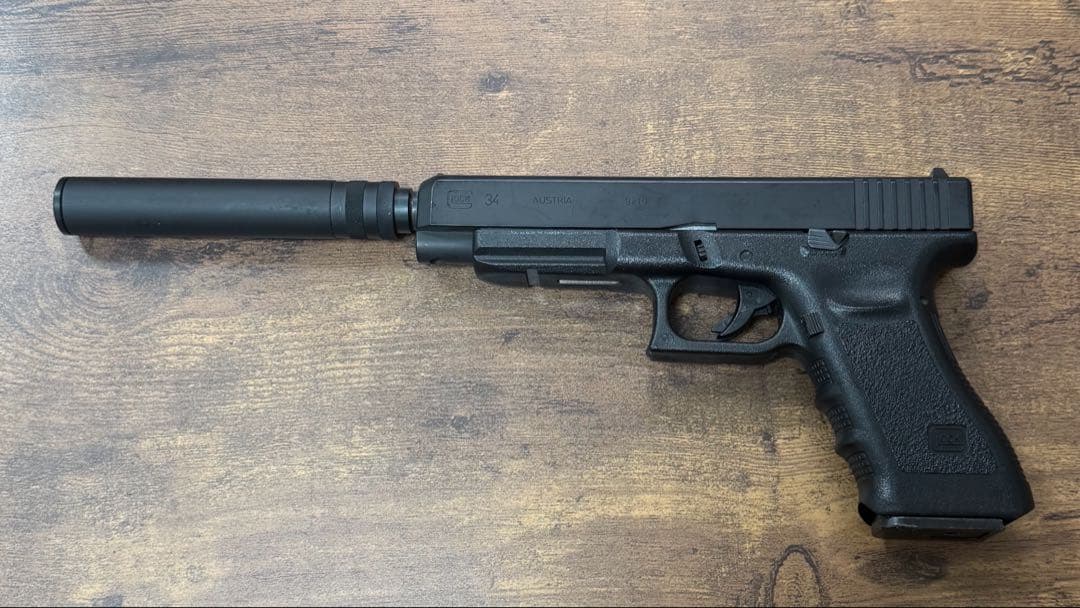 タナカワークス　ガスブローバック　グロッグ34 サプレッサー付き　絶版