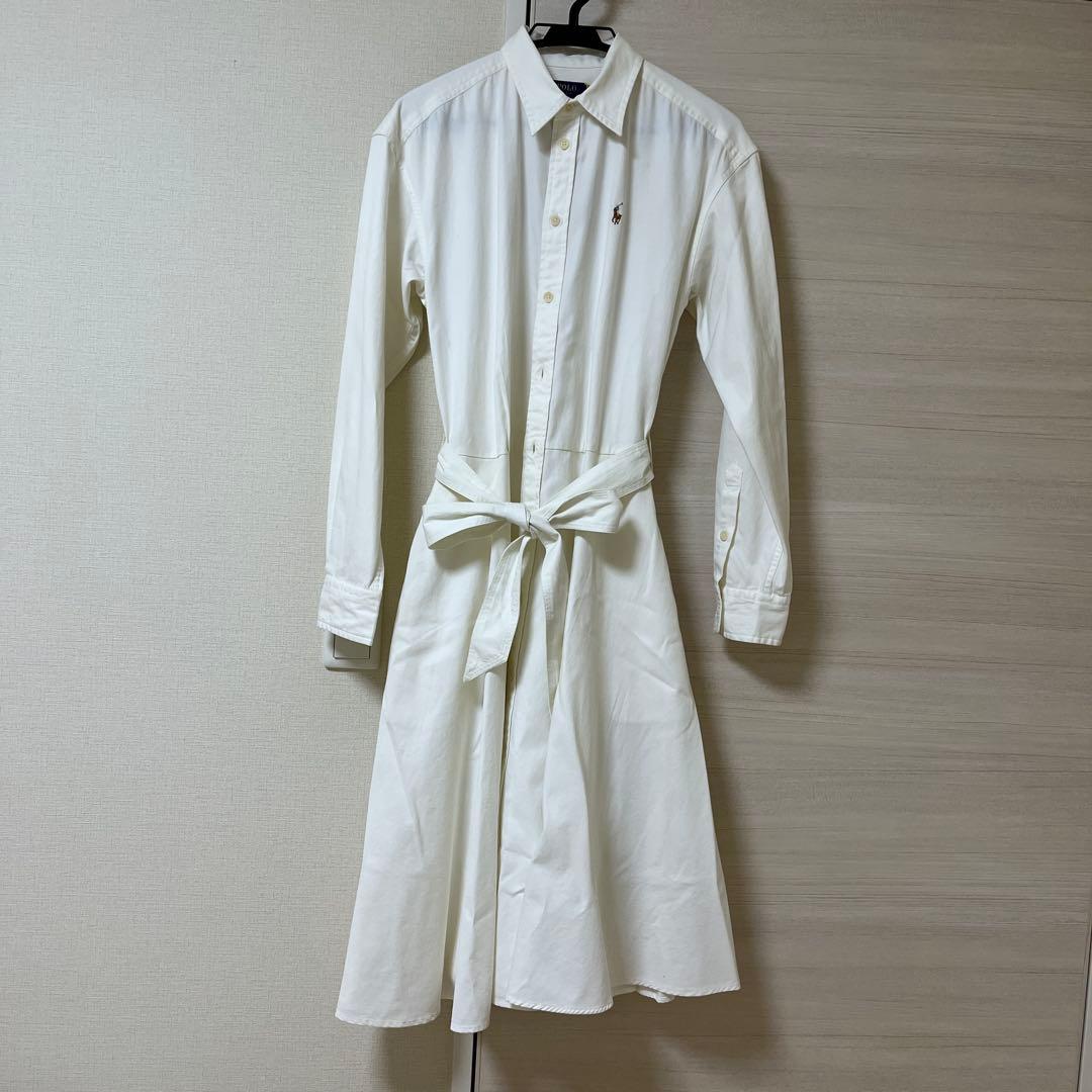 新品・未使用Polo Ralph Lauren ホワイトシャツワンピース