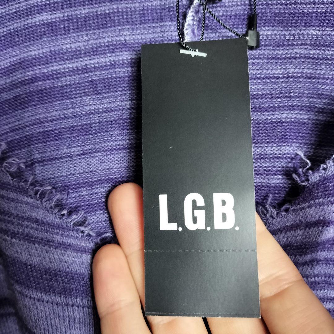 新品未使用品 LGB ルグランブルー ポンチョ パーカー フーディ ボーダー