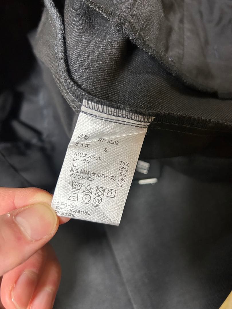 レタッチ/2Tuck Wide Wool Touch Slacks