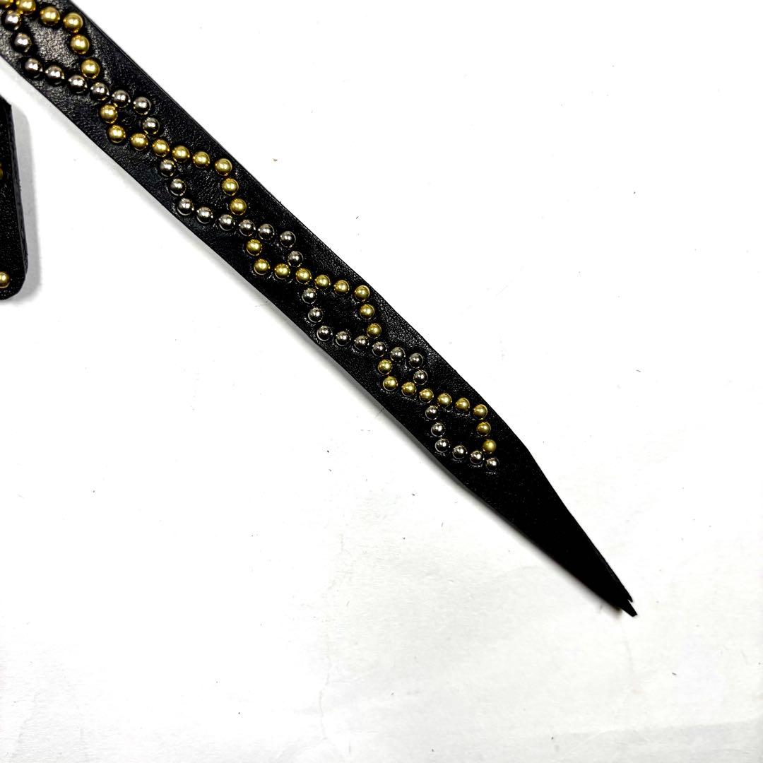 A【オーダーページ】レザースタッズキーホルダー 国産レザー