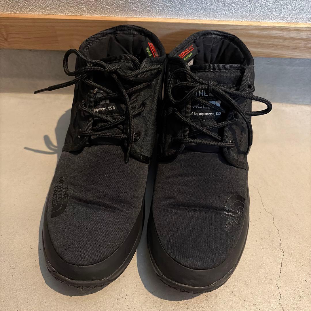 ノースフェイス ヌプシトラクションライトウォータープルーフ ブラック 24センチ