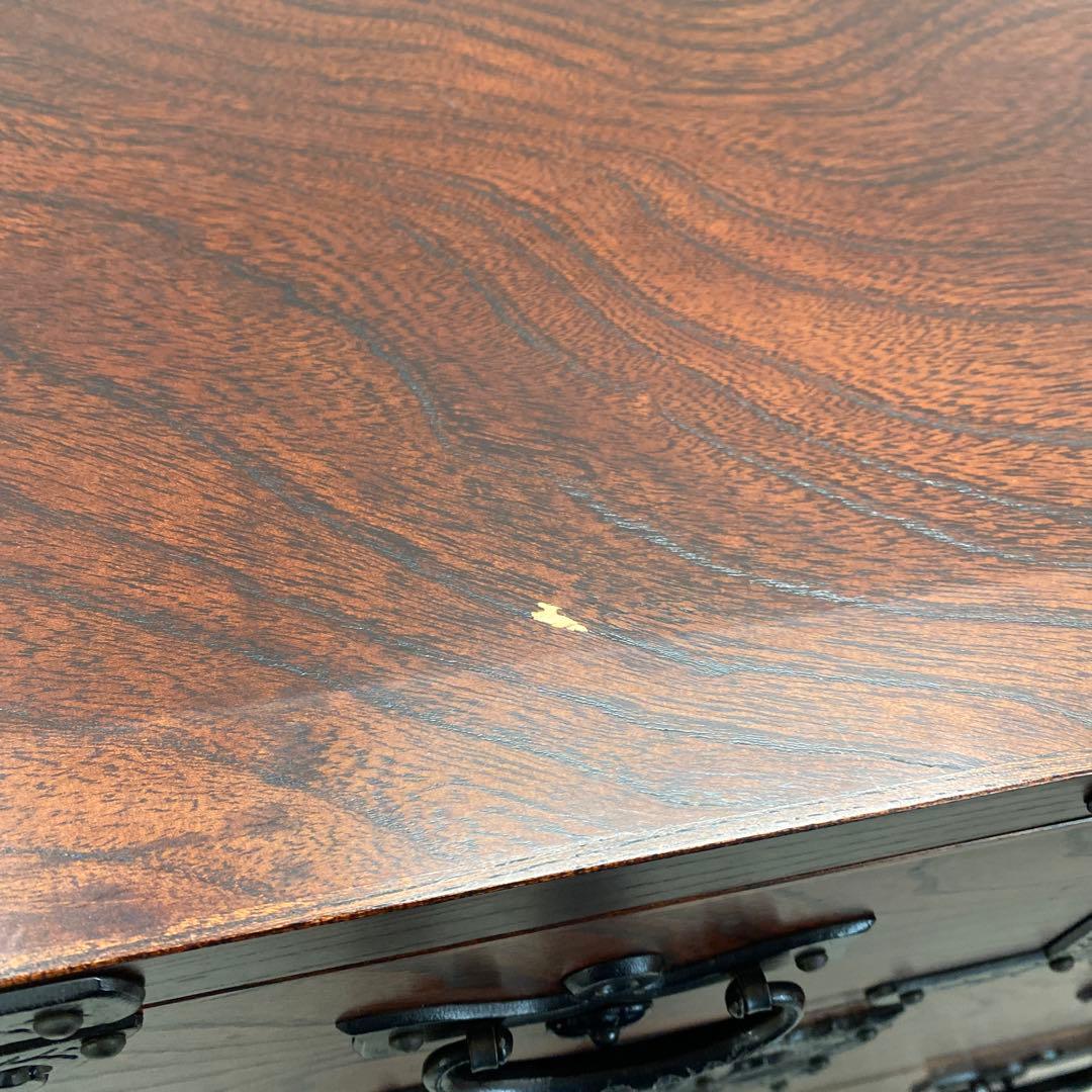 岩谷堂箪笥 4段6杯 チェスト ニ八整理上三ツ割 伝統民芸 カギなし