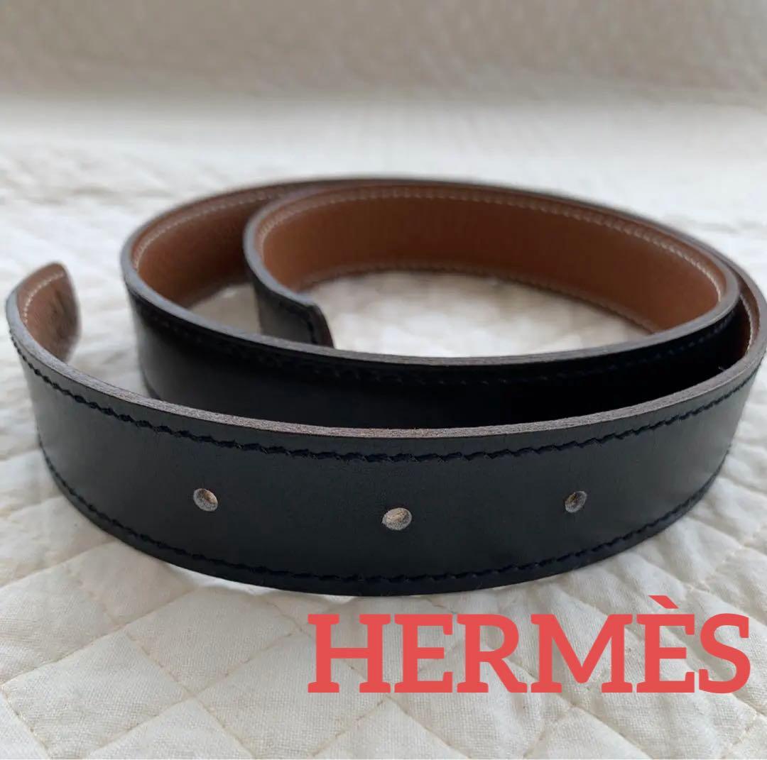 エルメス　リバーシブルベルト　68 バックルなし