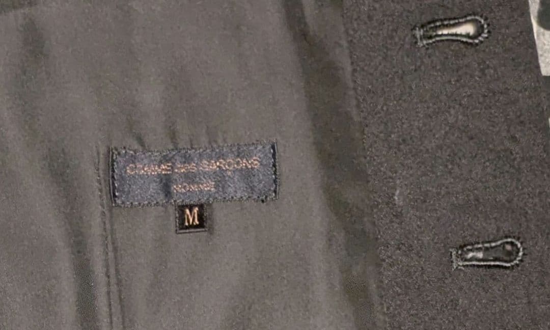 コムデギャルソンオム　田中オム期のベスト 黒・Mサイズ