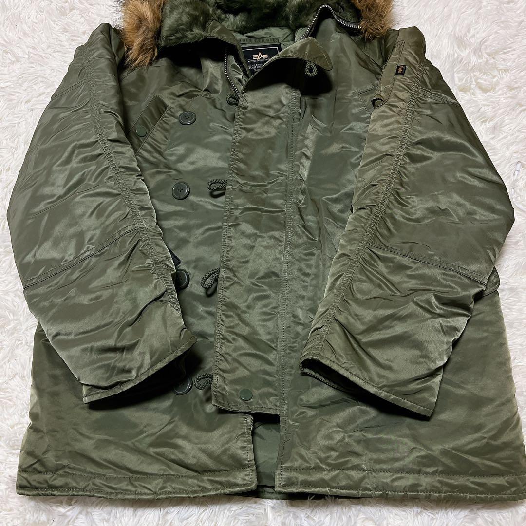 人気　アルファインダストリーズ　N-3bフライトジャケットM ミリタリー