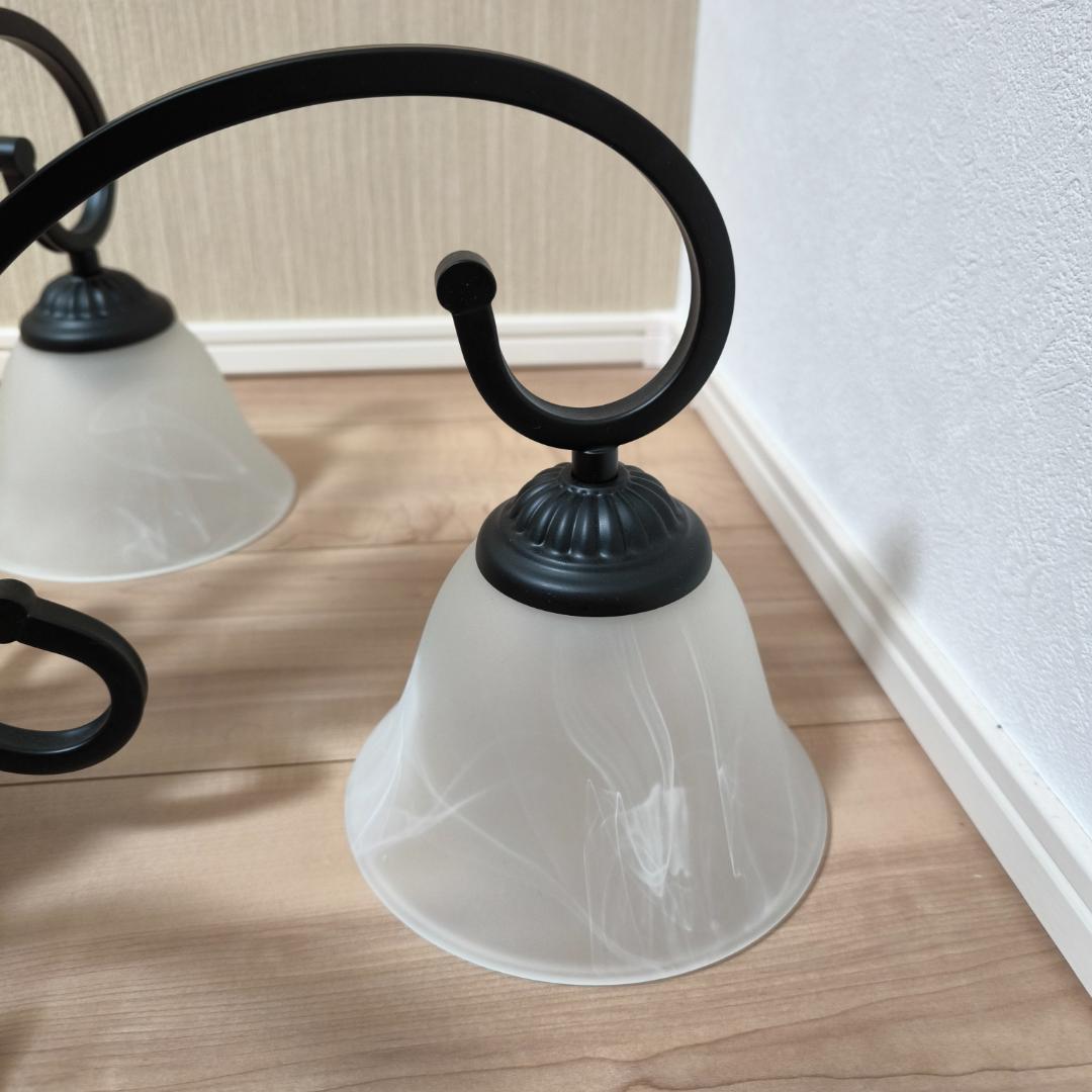 天井照明　シャンデリア　５灯　マッドブラック　クロティルド