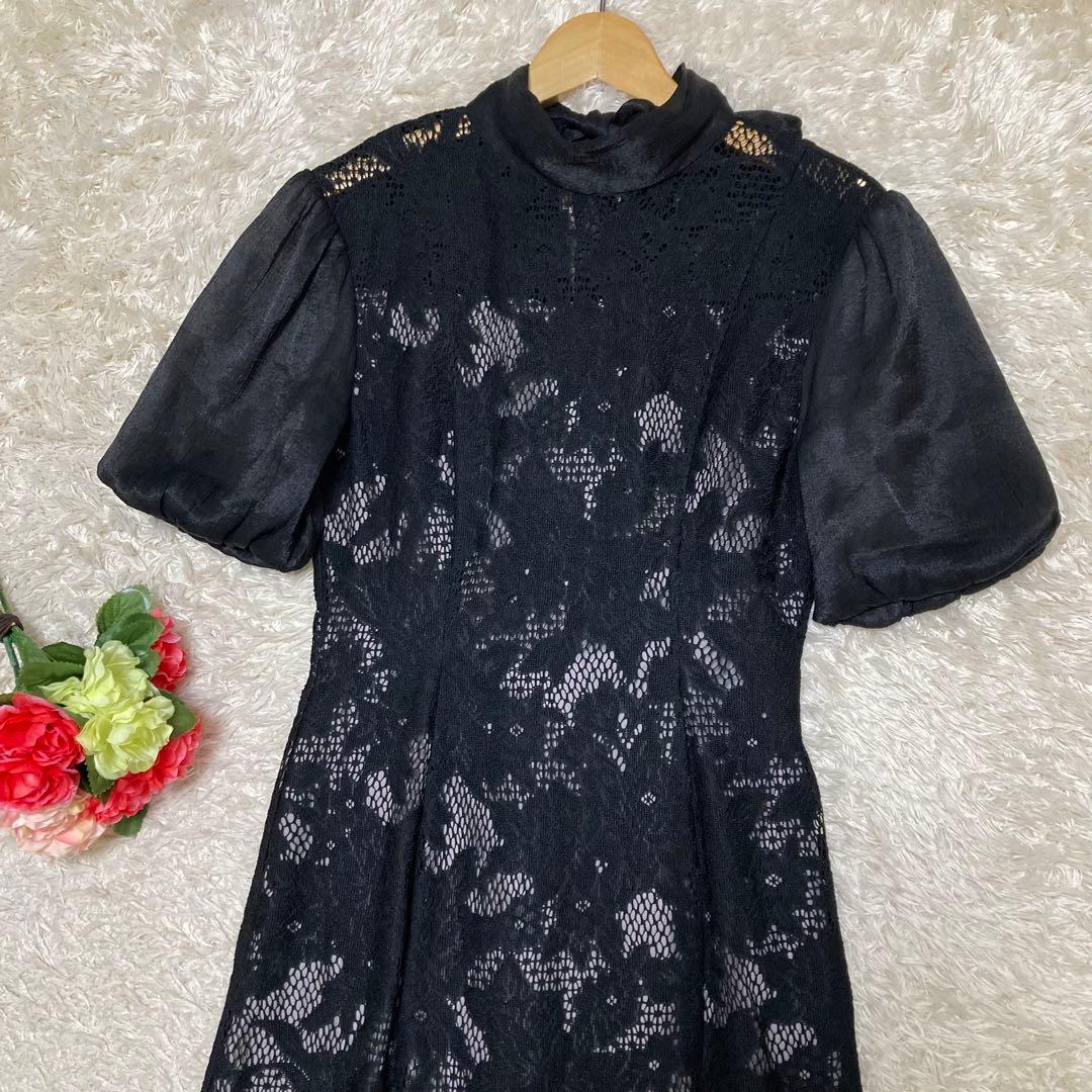 LAGUNAMOON LADYジャガードレースフレアーワンピース　Sサイズ