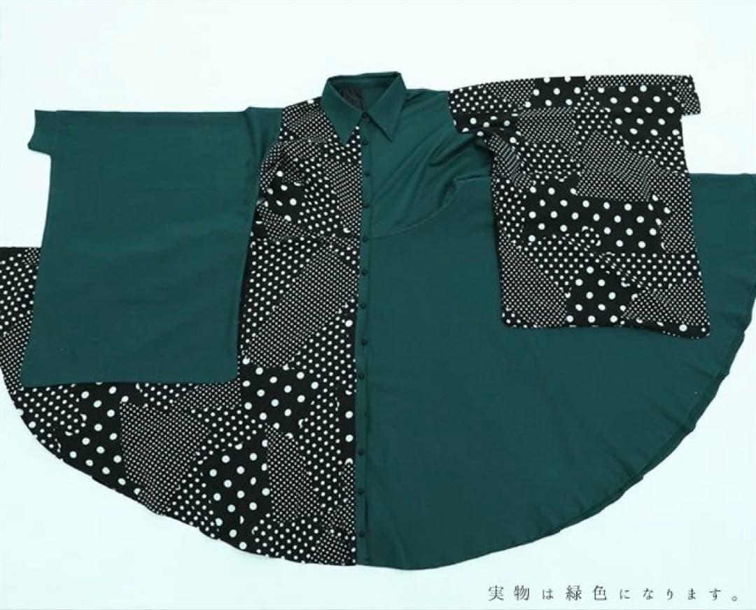 Favorite 和洋折衷 和袖 ドット ワンピース