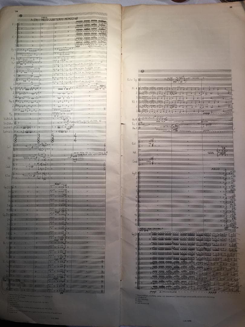 György Ligeti （保存） オーケストラ Big Score(貴重)