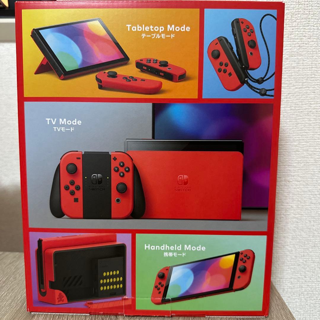 美品Nintendo Switch 本体 有機EL モデル マリオレッド保証付き