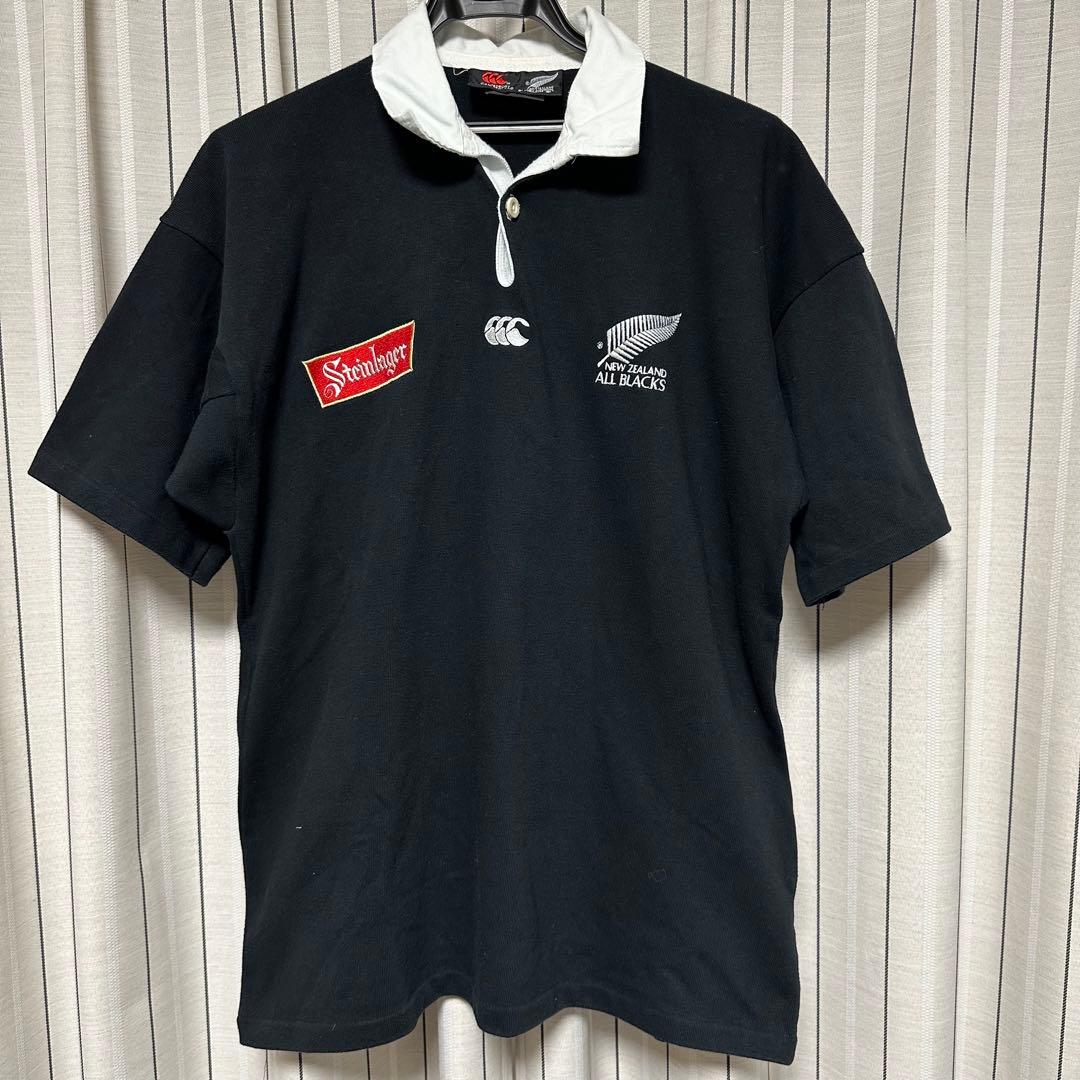 90s Canterbury ニュージーランドオールブラックス ラガーシャツ M