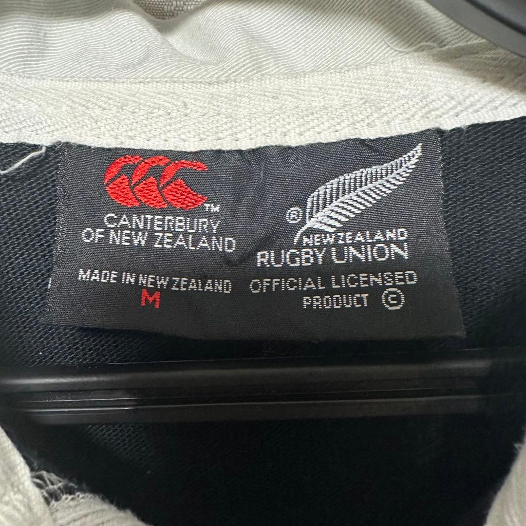 90s Canterbury ニュージーランドオールブラックス ラガーシャツ M
