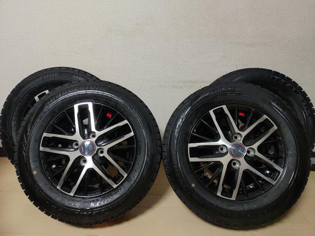 社外13インチアルミホイール/ブリザック VRX 145/80/13 2019y