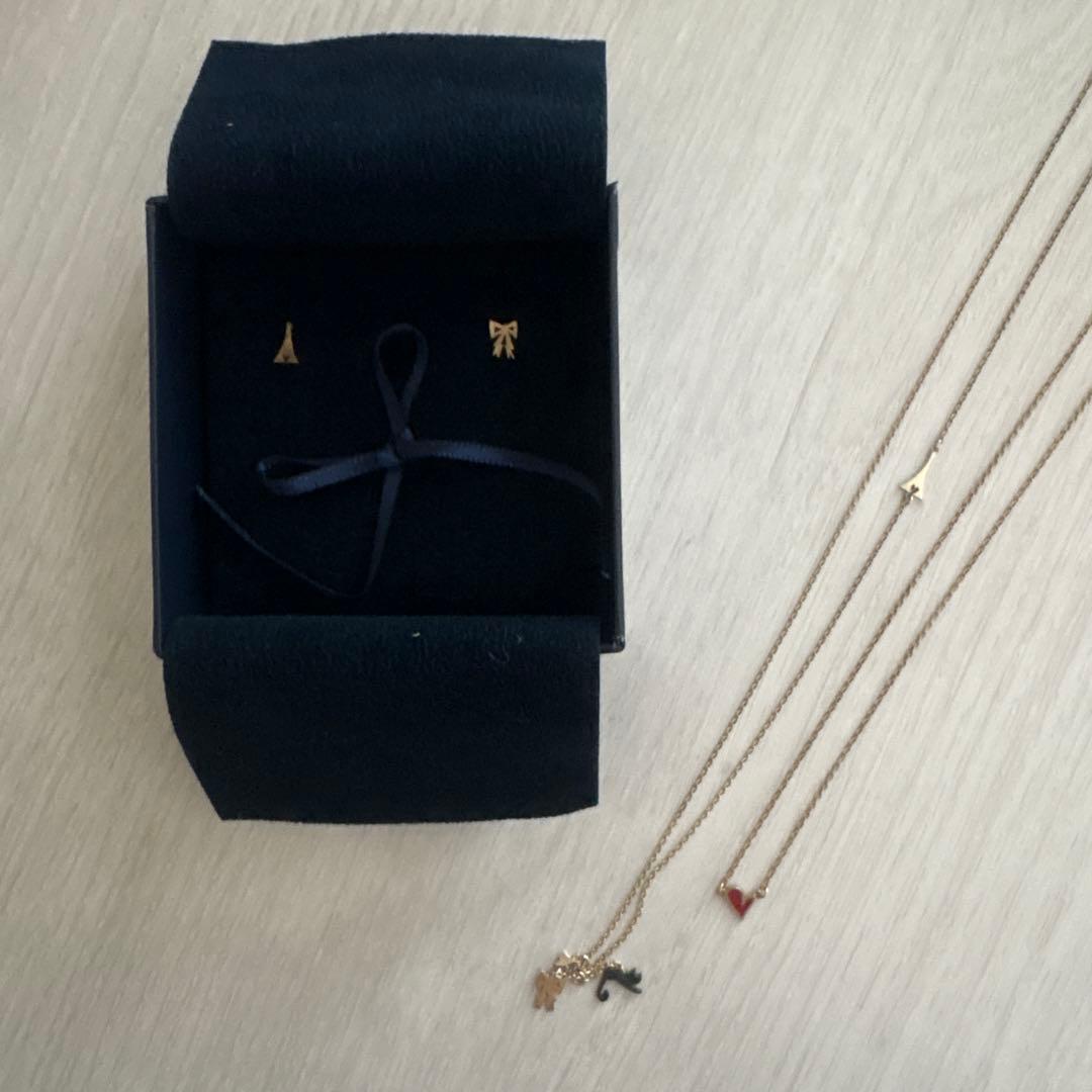 【証明書あり】AHKAH アーカーAh Paris ピアス＋ネックレスセット