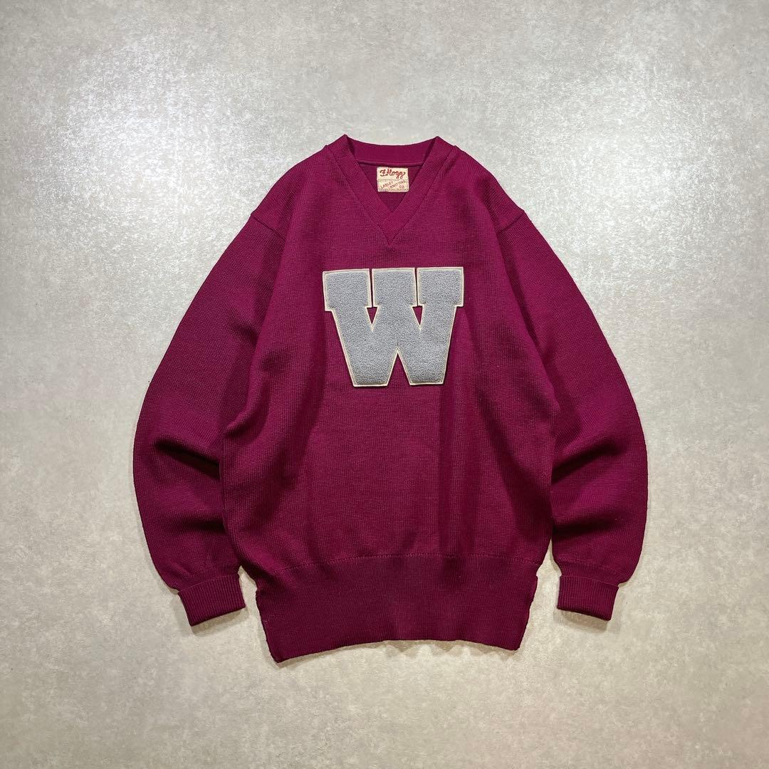 50s~ Lasley Knitting レタードセーター ニット ヴィンテージ