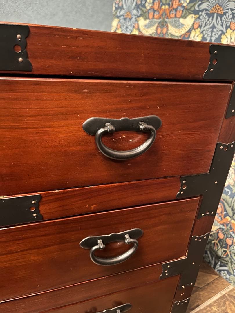 民芸調家具 チェスト 和箪笥 昭和レトロ 当時物 インテリア アンティーク