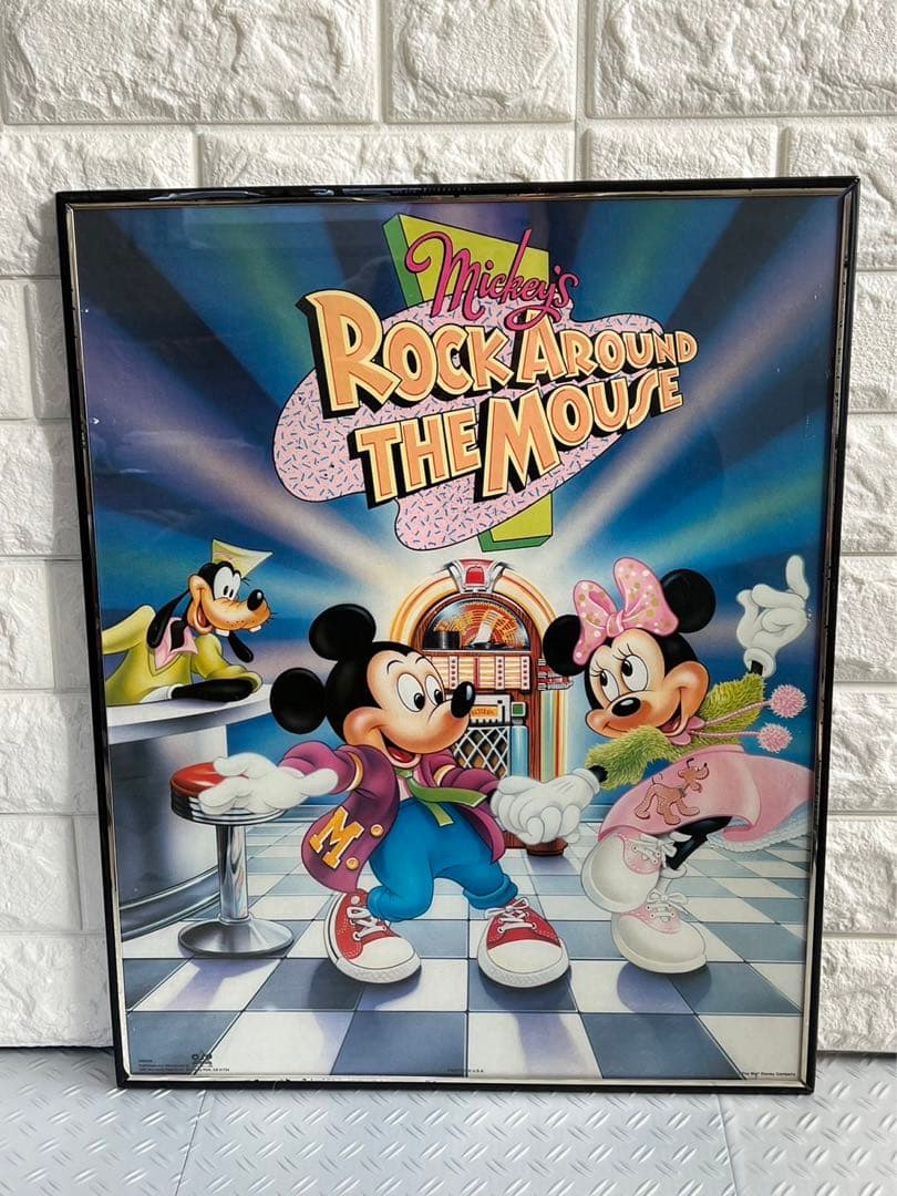 ビンテージ　80s DISNEY ポスター　アートパネル　ディズニー　ミッキー