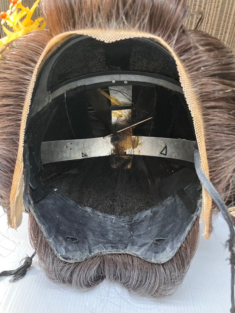 辰巳商会　高級日本髪かづら　かつら　かんざし髪飾り付芸者　コスプレ　ケース付