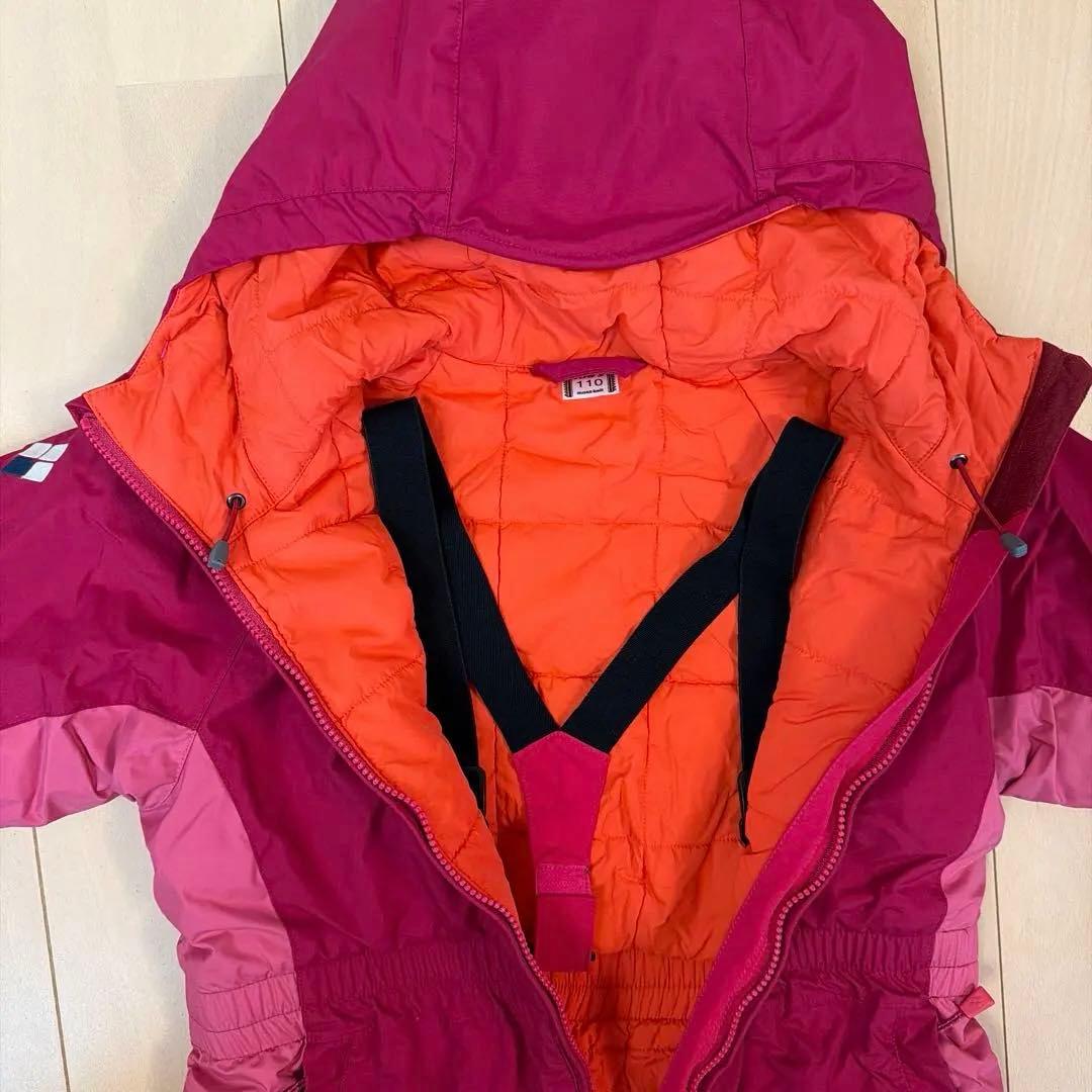 montbell 子ども用スキーウェア ピンク 110サイズ ジャンプスーツ