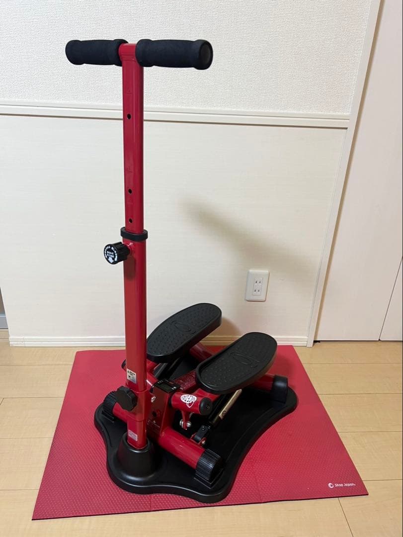 ナイスデイ 健康ステッパー NH-1R＆NDS-1R レッド ハンドル付き