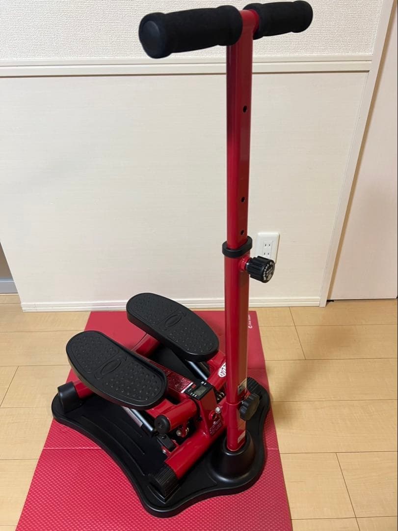 ナイスデイ 健康ステッパー NH-1R＆NDS-1R レッド ハンドル付き