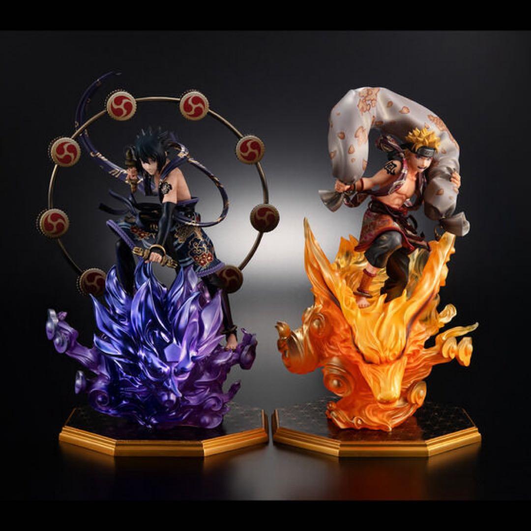 【新品】GEMシリーズ　うずまきナルト風神＆うちはサスケ雷神 セット