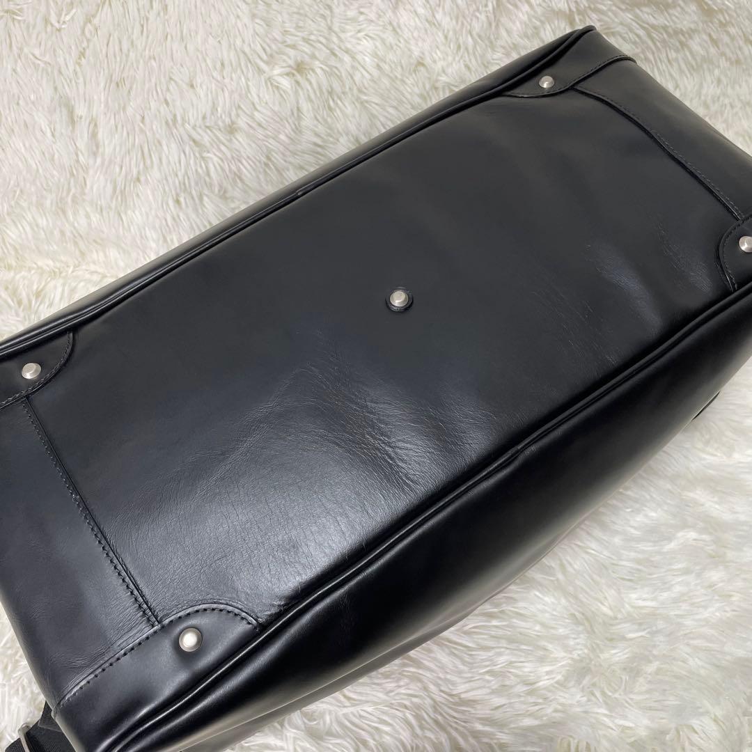 極美品 HERGPOCH エルゴポック 2way ボストンバッグ オールレザー