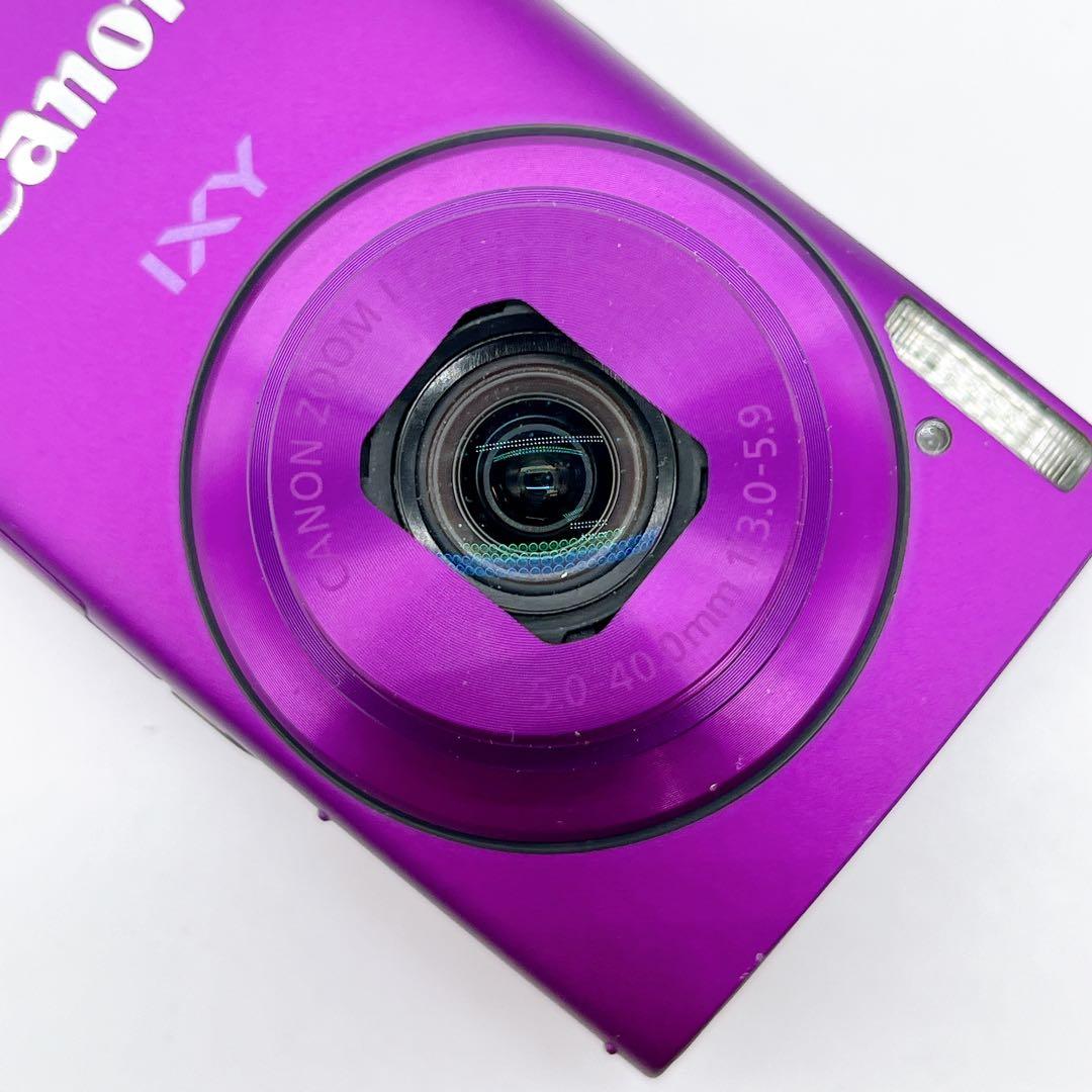【美品】Canon IXY 600F パープル 専用ケース オールド コンデジ
