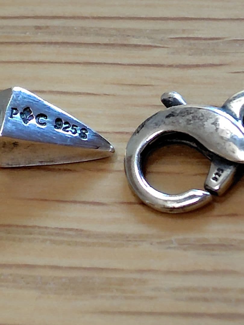 パトリックコックス　シルバーネックレス　40センチ　　説明必読願います