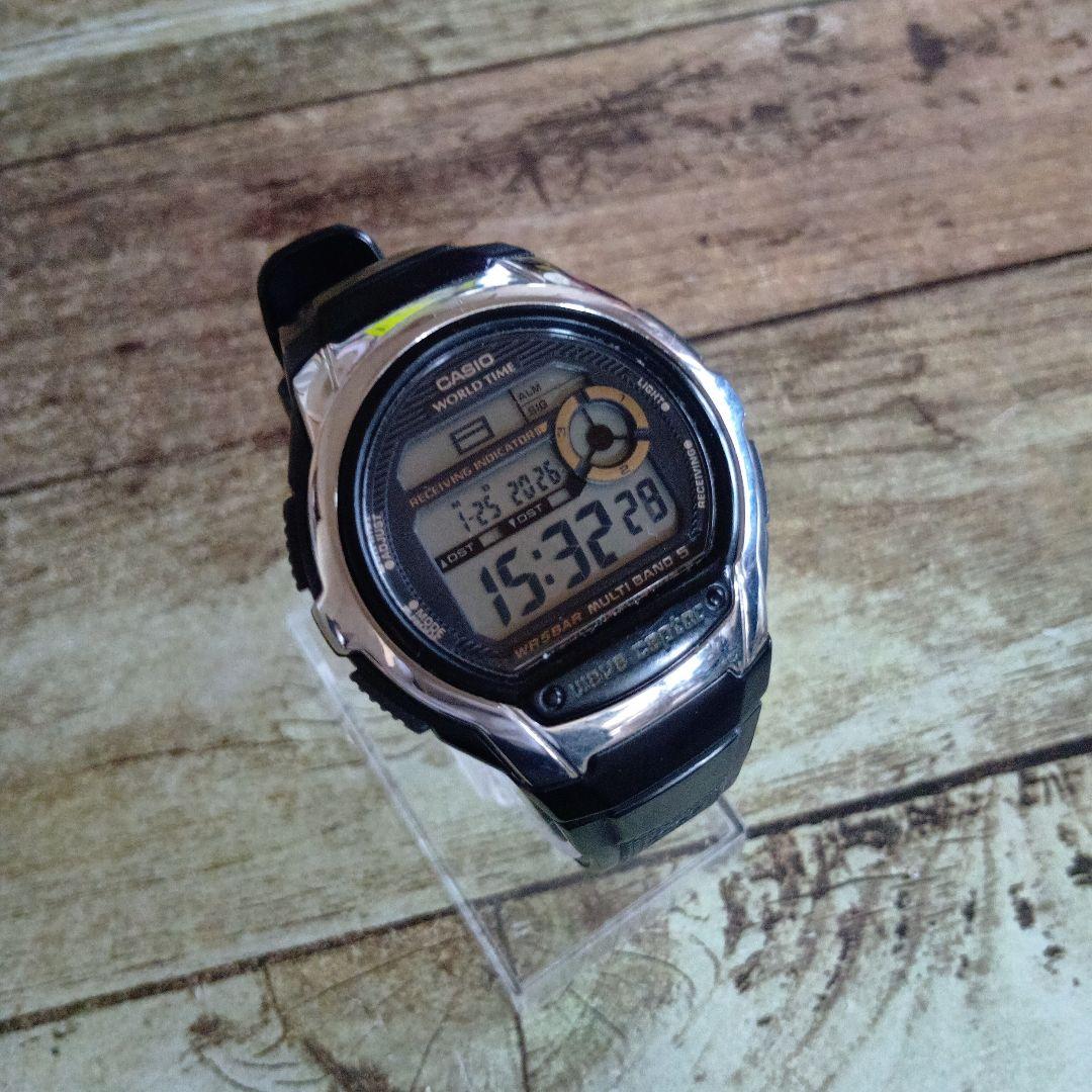 中古動品4本組②◆カシオ ウェーブセプター 電波時計 アナデジ/デジタル