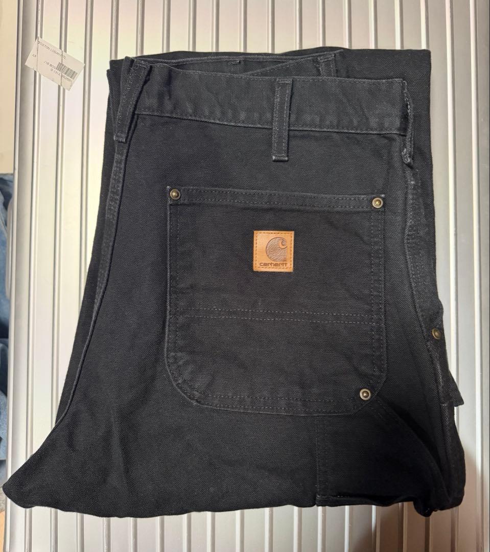 【アメリカ製】 カーハート　ダブルニー　ブラック　W32×L30