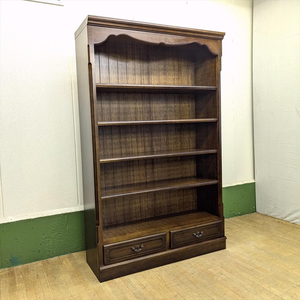 カリモク　コロニアル　本棚　本箱　書棚　オープンラック　キャビネット　飾り棚