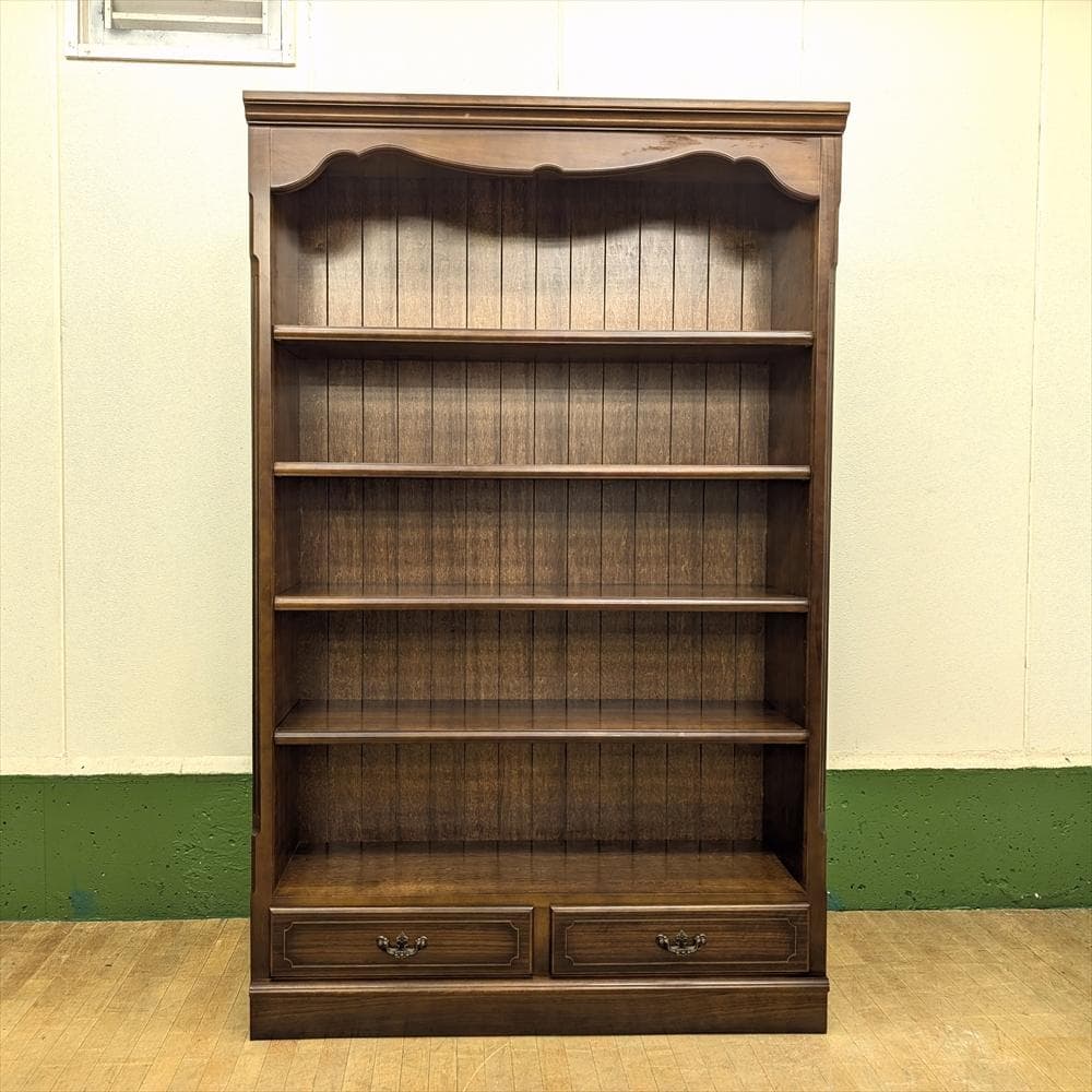 カリモク　コロニアル　本棚　本箱　書棚　オープンラック　キャビネット　飾り棚