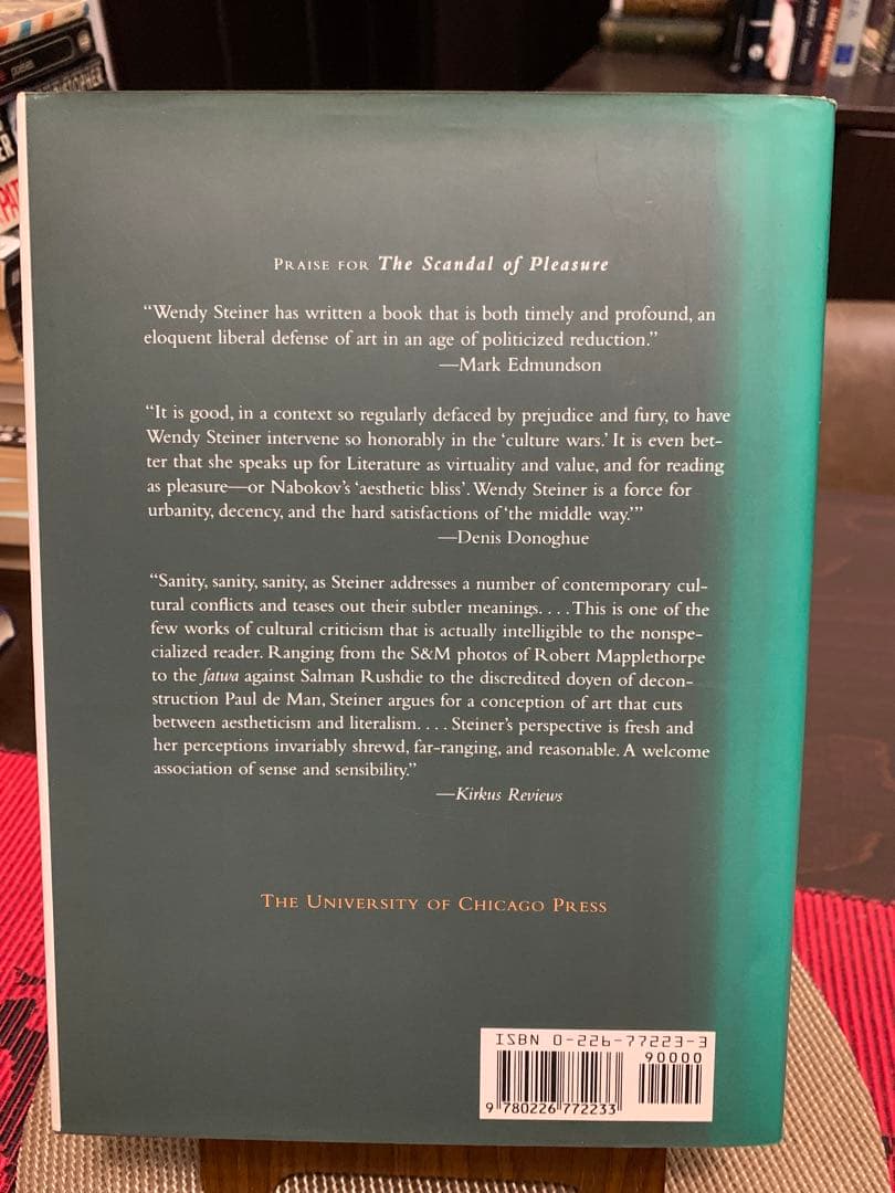 洋書 Wendy Steiner THE SCANDAL of PLEASURE