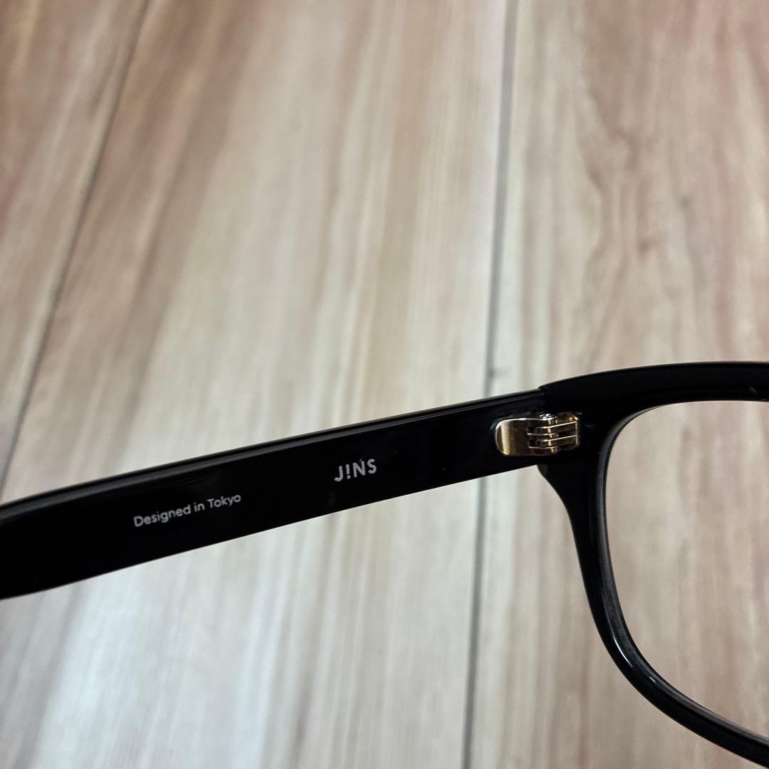 JINS ジンズ　黒縁メガネ　度あり　専用ケース付き♪
