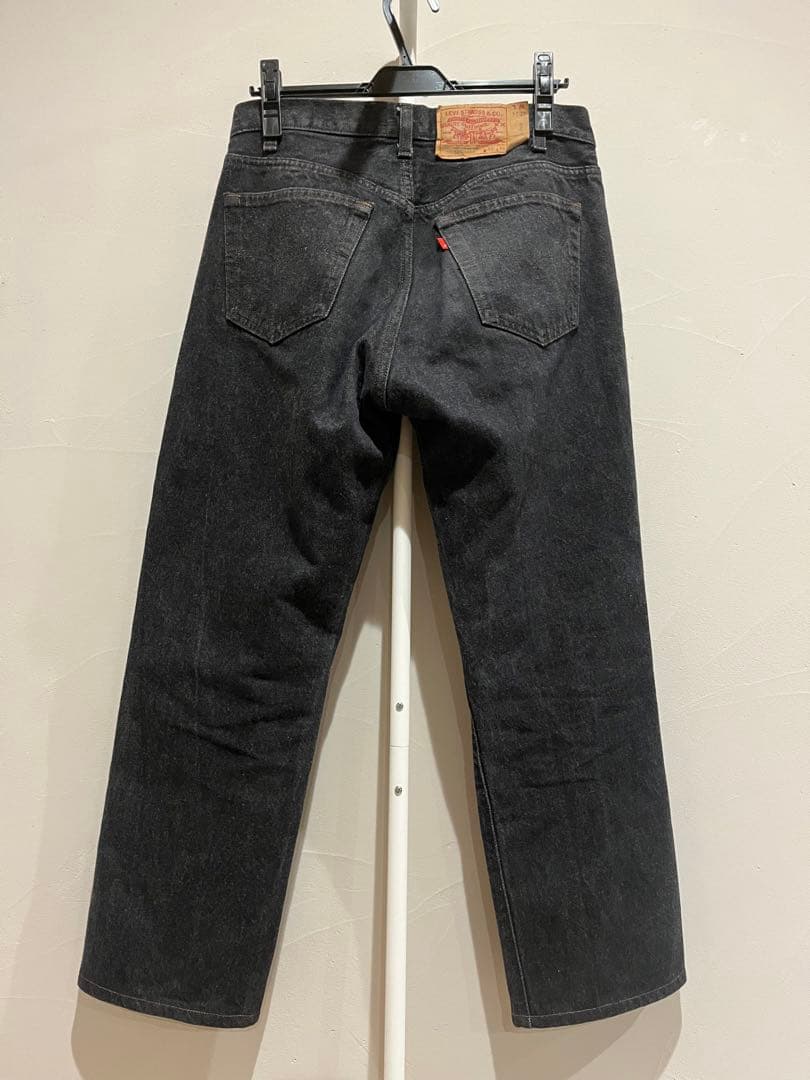 80s Vintageリーバイス 501 USA製 先染めブラック 希少