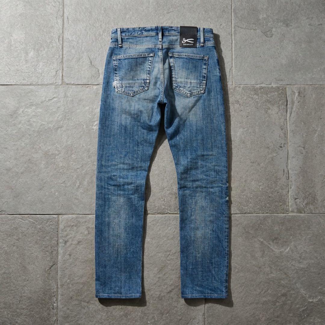 【mopipu.812】限定品DENHAMスリムフィット赤耳 トリコロール