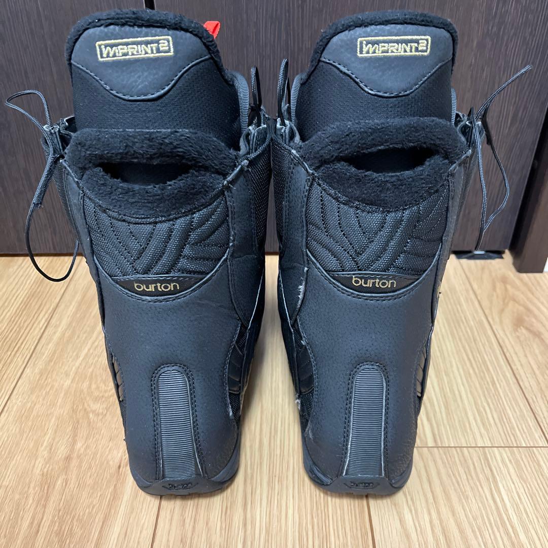 burton ブラック スノーボードブーツ 女性用　25㎝