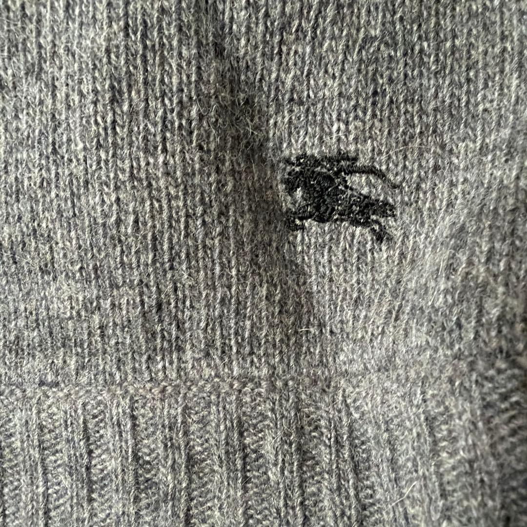 BURBERRY BLUE LABEL ケーブルニットカーディガン 38 グレー