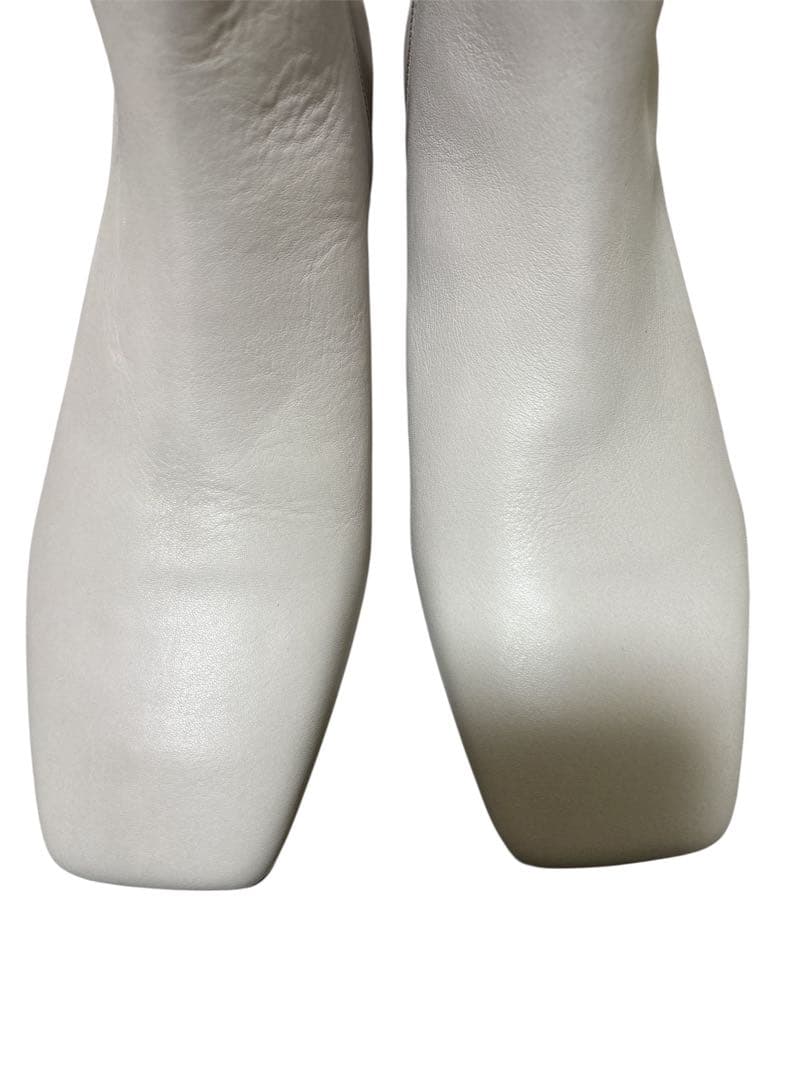 未使用 HIMIKO 卑弥呼 ショートブーツ 25.5 本革 グレージュ 日本製