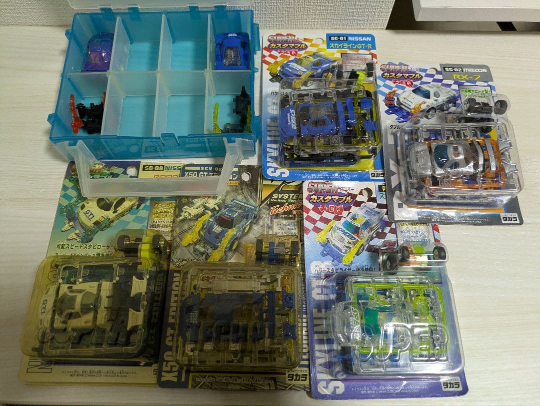 カスタマブルチョロQ　新品未開封　5個セット　ほぼ組済み新品2種　ケース付き