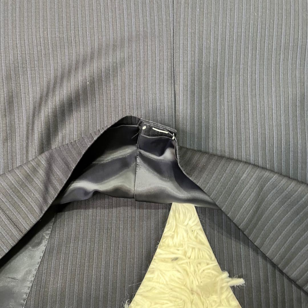 未使用級✨ゼニア　セットアップスーツ　シングル　2B ネイビー　ストライプ　S