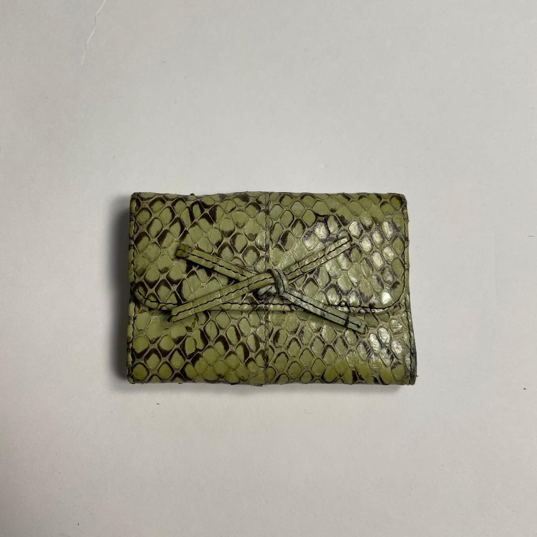 小物 04ss miumiu Python leather key case